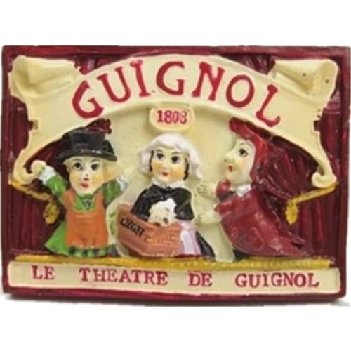 France Classic Puppet Guignol Resin Fridge Magnet Tourism Souvenir GIFT IDEA