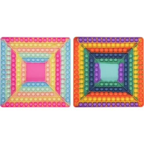 Big Size Fidget Toys Push Bubble Chess Board Sensory Toys Adult Kids Antistress Toy Family Table Board Games Decompression Toys