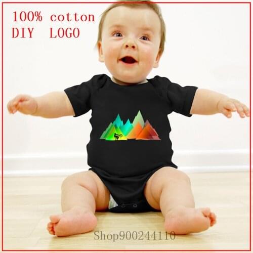 MTB Mountains COlors bodysuit baby Summer Unisex Baby Clothes baby girl clothes newborn size girl and boy set Short Sleeved set