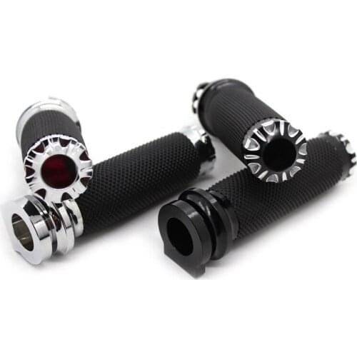 Motorcycle CNC Edge Cut Narrow Band Hand Grips Handle Bar Handlebar For Harley Street 750 500 XG500 XG750 ROD 750Rod 2015-2018
