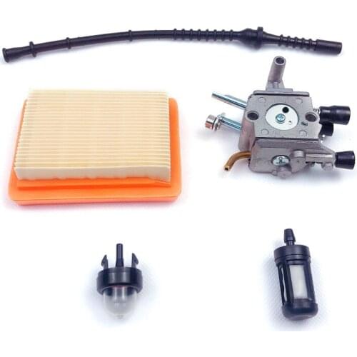 Carburetor Kit for stihl FS400 FS450 FS480 String Trimmer Brush Cutter Fuel Line X4YE