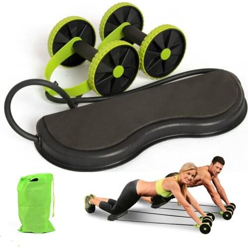 2019 New Abs Roller Wheel Abdominal Trainer Wheel Arm Waist Leg Exercise Multi-functional Fitness Equipment Exercise