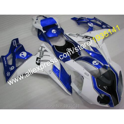 For BMW S1000RR Fairings Kit 10 11 12 13 14 S 1000RR Cowling S1000 RR 2010-2014 Blue White Black (Injection molding)