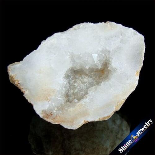 Natural Stone Egg Shape Raw Geode Quartz Crystal Cluster Druzy Drusy Elestial Skeletal Agates Specimen Fit Jewelry Making HS009