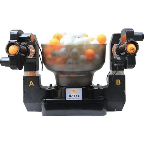 Professional Table Tennis Robots Sender Pitching Serve Machine Trainer Racquet Sport Collecting Basket 100 Pingpong Ball S-1001