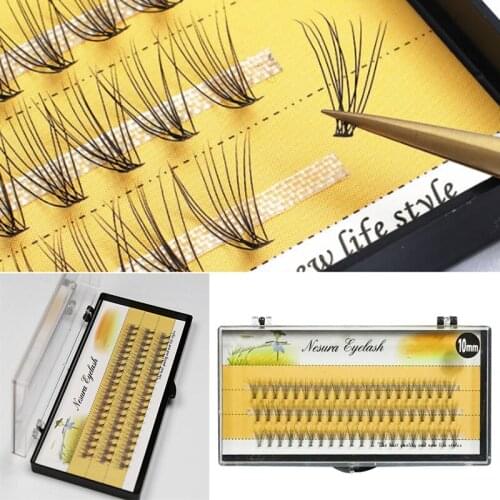 1box big capacity 60 bundles 10D Eyelash Extensions 0.07mm Thickness true Mink Strip Eyelashes Individual Lashes Natural Style