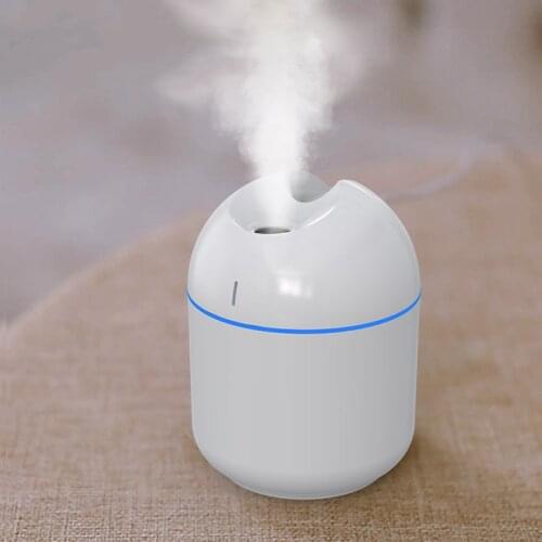 250ML Ultrasonic Air Humidifier Car Humidifier Small USB Diffuser Auto Shut-Off Cool Mist Vaporizer for Home Office