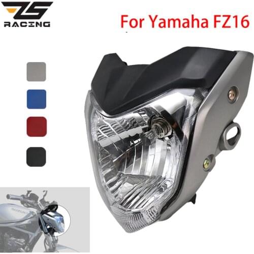 ZS Racing Modified Motorcycle Headlight Assembly With Bulb Bracket Fit For Yamaha FZ16 YS150 FZER150