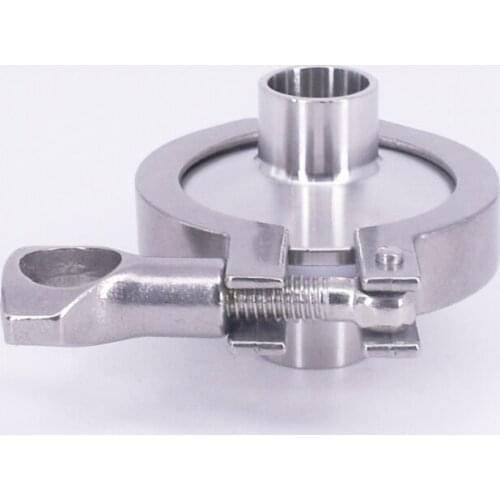 1.5" Tri Clamp x 19mm 3/4" Pipe OD + PTFE Strip SUS304 Sanitary Fitting Tri-Clamp Union Set Homebrew