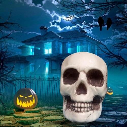 1Pcs Mini Skull Head 5cm Plastic Diy Horror Skeleton Bar Haunted House Decor Small Cosplay Props Halloween Decorations For Home