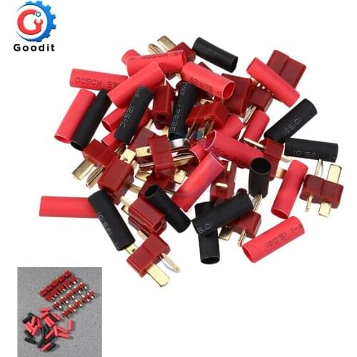 10 Set T-Plug XT60 Male & Female Adapter Connector with Heat Shrink Tube Replacement for RC ESC Lipo Battery