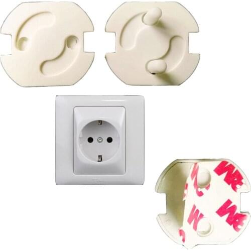 10pcs/lot Baby Safety Socket Cover Power Protection Against Electric Shock Insulating Protective Plug 2 Hole Round