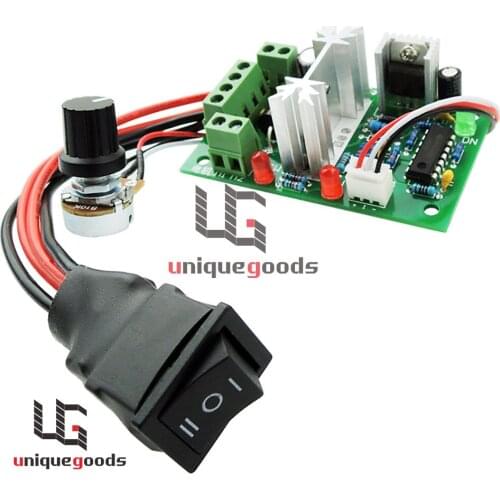 12V 24V 30V DC Motor speed Controller Reversible PWM Control Forward / Reverse Switch