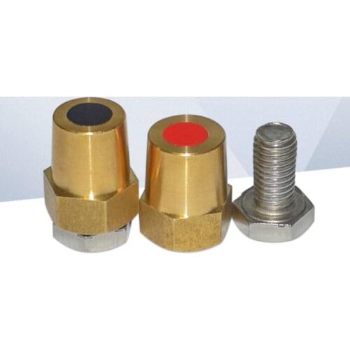 2pcs positive negative M10 internal thread brass battery stud connector copper column car battery modified stud with screw