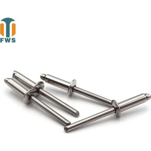 20PCS M3.2 M4 9-18mm Multi Size GB12618.4DIN EN ISO15983 Stainless Steel Round Head Blind Rivets for Furniture Car Aircraft