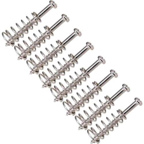 8pcs Metal Electric Guitar Bass Neck Joint Plate Mounting Screws Pickups Adjust Height Screws with Springs 2.5*26mm for Guitar