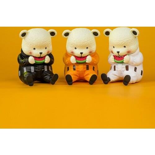 9.5cm Anime One Piece Figure Heart Pirates Bepo Bear Eating Ver. and Sleeping Ver. PVC action figure collection model toys gifts