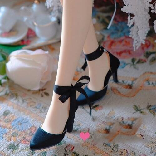 Allaosify BJD Doll Two Ways To Wear Strapping Silk High-Heeled Shoes Bjddsdgr1/3 Big Female XAGA AS SD16 DZ Doll Accessories