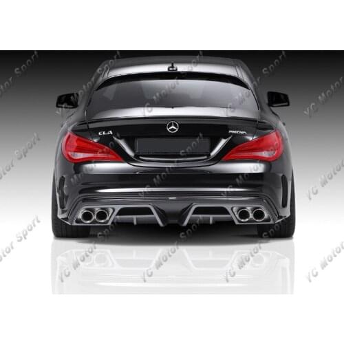 Car Accessories Carbon Fiber PC Style Rear Diffuser Fit For 2013-2014 MB W117 C117 CLA Class Rear Diffuser Lip