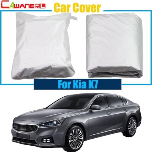 Cawanerl Car Cover Outdoor Snow Rain Sun Resistant Protection Anti UV Cover Dustproof For Kia K7