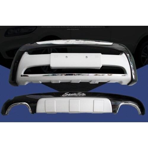 For Hyundai Santa Fe 2010.2011.2012 BUMPER GUARD Car BUMPER Plate High Quality ABS Front+Rear Auto Accessories