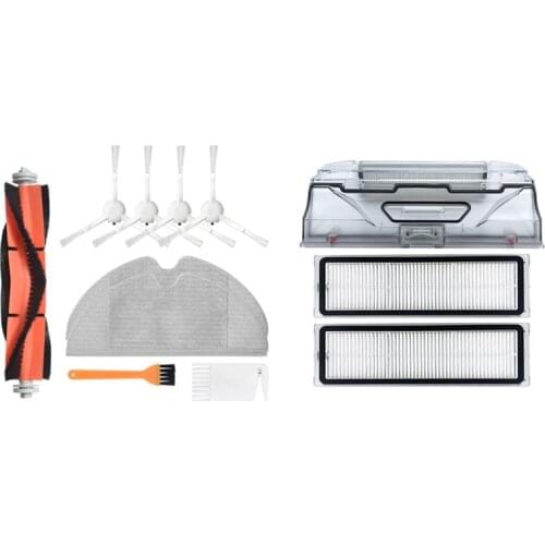 HOT！-Dust Box HEPA Filter Cleaning Tool for Xiaomi Mijia 1C STYTJ01ZHM & Main Brush Side Brush Parts