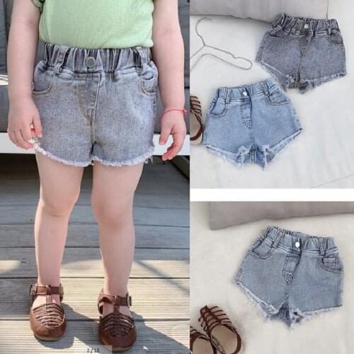 Summer New Kids Girls and Boys Denim Shorts