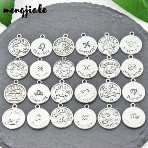 Женские кулоны знаки зодиака Mengjiale China At AliExpress
