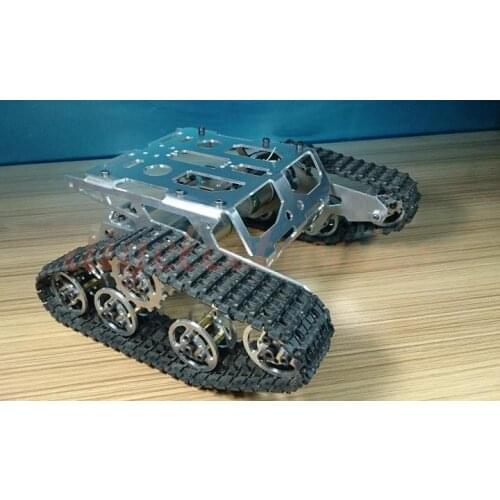 DIY Metal rc Tank Smart Robot Tank Chassis Track Crawler Remote Control Wallee Chassis Robot Tank Model Cardiy Toys for Children