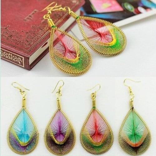 Женские золотые серьги MistyRain China At AliExpress