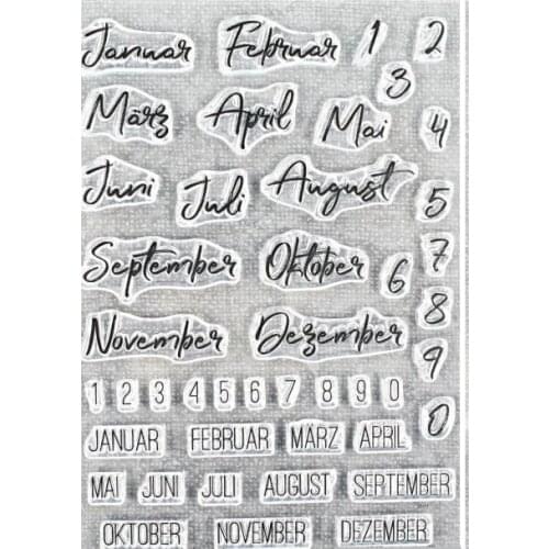 German Transparent Clear Silicone Stamp/Seal for DIY scrapbooking/photo album Decorative clear stamp sheets A1503