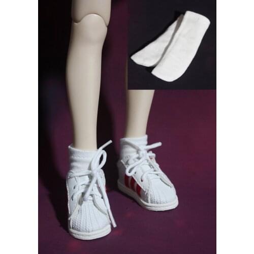 NEW White sports Socks BJD Uncle 1/3 1/4 1/6 SD MSD YOSD Doll Socks Accessories