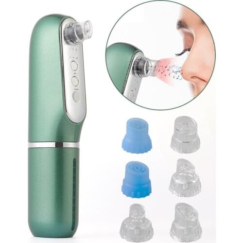 Heating Nano Bubble Water Blackhead Removal Vacuum Suction Cleaner Deep Cleansing Shrink Pores Skin Rejuvenation Lighten Machine
