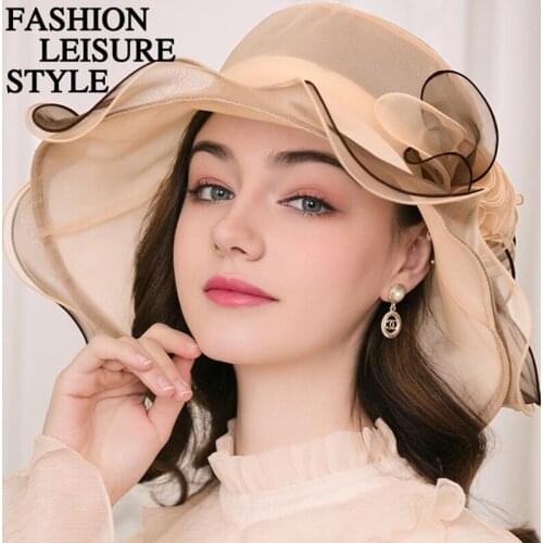 Silk Sunshade Hat Female Summer Korean Sunscreen Foldable Beach Cap Girl Female Sun Protection Anti-ultraviolet Visor Caps H6581