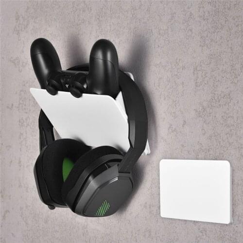 Foldable Storage Box Organizer Mount Stand Holder Wall Mount Handle Hanger Bracket Earphone Wall Mount Holder