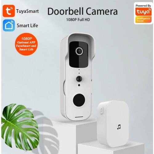 V30 Tuya Smart Video Doorbell Waterproof Night Vision Home Security 1080P FHD Camera Digital Visual Intercom WIFI Door Bell