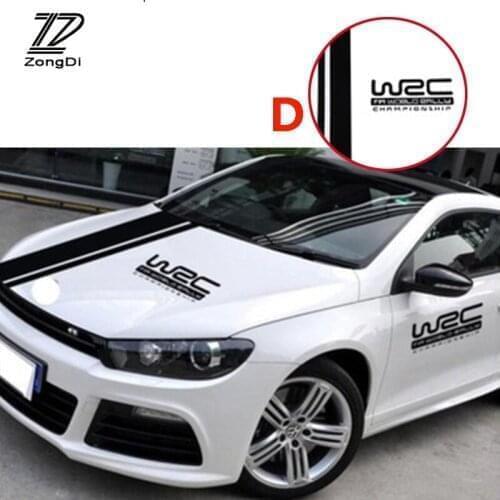WRC Stripe Stickers for Saab 93 Fiat 500 Audi A3 8P 8V A4 B8 B6 B7 B9 B5 A5 A6 C6 C5 Q5 Q7 A1 TT Q3 Car Hood Cover Vinyl Decal