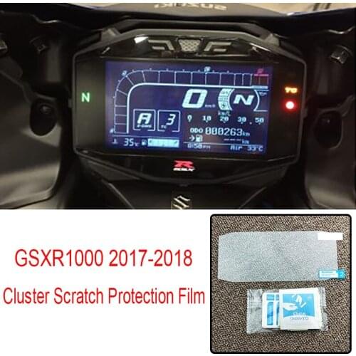 GSXR1000 GSX-R1000 17-18 Cluster Scratch Protection Film Screen Protector For Suzuki GSXR1000 2017 2018 Instrument Dashboard