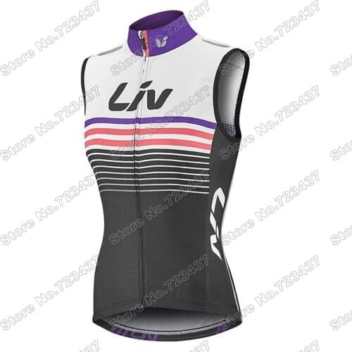 2021 Women Pro Team Cycling Vest Windproof Lightweight Wind Vest Road Cycling Jersey Sleeveless Gilet Chaleco Maillot Ciclismo