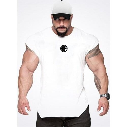 Vest Sleeveless Cotton New Brand Mens Tank Tops Shirt Workout Gym Tank Top Fitness Clothing Man Canotte Bodybuilding Ropa Hombre