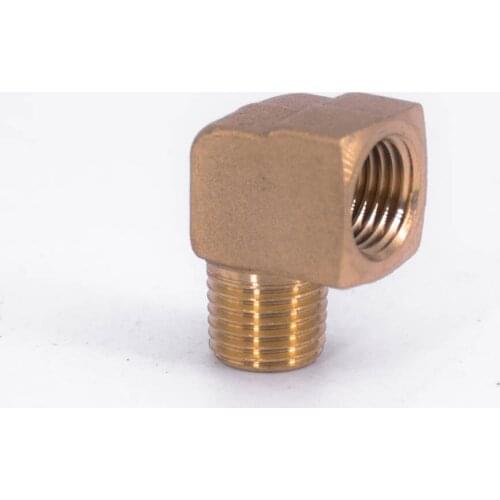 1/4" NPT Female To Male Elbow 90 Degre Brass Block Pipe Fitting Coupler Connector Water Gas Fuel
