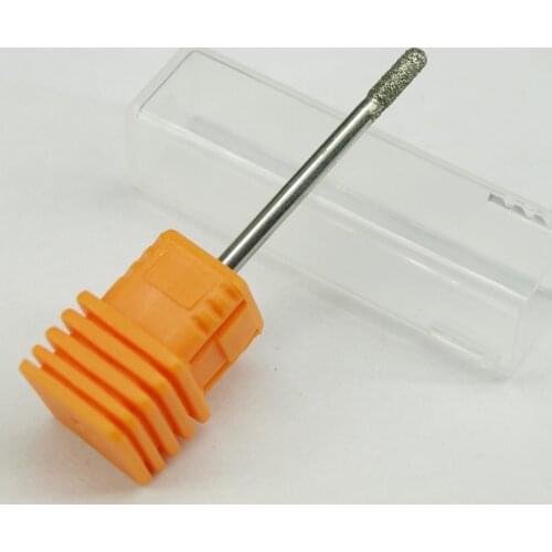 1 PCS Diamond Burr 3/32" Drills Bit 170Grit Nail Stainless Steel Handle Bits For Electric Professional Manicure Nail Clean Tools