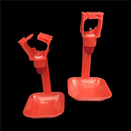 10 sets Chicken square tube drinking 22 * 22mm The new drinking Drinking cup Chicken water bowl Animal Equipment Free shipping