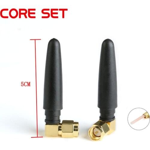 2.5dBi Gain Wireless Radio Antenna Omni 50mm Radio Antenna SMA Male Right Angle