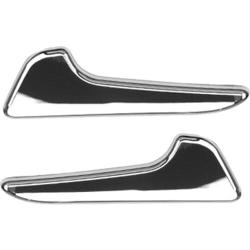 2x Car Chrome Plated Left/Right Interior Door Handle Silver Door Handle Repair Kit for Mercedes-Benz Clase a W169 B W245