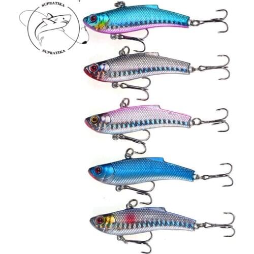 3D Eyes Sharp Hooks Bionic Swimming Fishing Lure Hard Bait 7cm/20g Artificial VIB Sinking Wobbler Plastic Fishing Lures