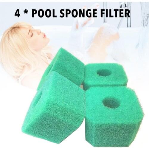 4pcs Pool Sponge Filter Washable Reusable Hot Tub Spa Foam Filters For V1 S1 Spa Swimming Pool Accessories