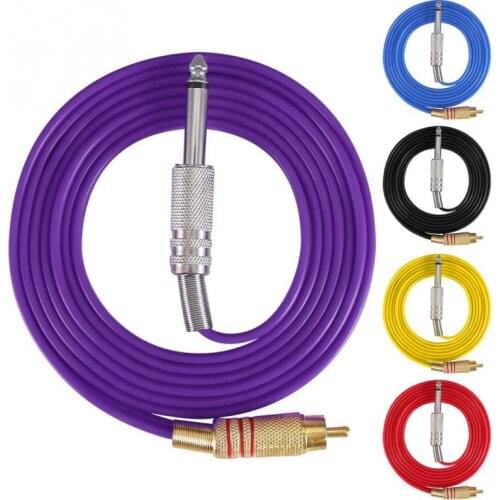 5 Colors Silicone Hook Line for Straight RCA Interface Insert Tattoo Machine Conversion kit Tattoo Machine Power Supplies