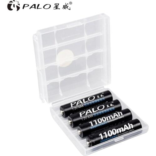 PALO 1.2v NI-MH AAA Battery 1100mAh AAA Rechargeable 1.2v nimh Battery For Electric remote Control car Toy Mouse battery