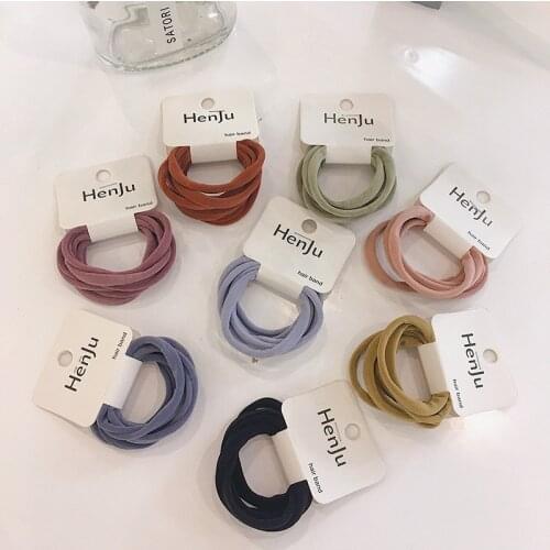 Free shipping women lovely candy color hairties girls fashion hair bands ladys basic Hair accessories elastic rubber